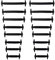 forbestest 16pcs / paire adulte paresseux élastique aucun lacet de lien libre attachant le lacet de silicone lacet facile de lacets de silicone