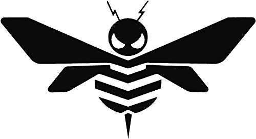 Bumble Bee Autobots Transformers Hummel-Logo, gestanzt, 20,3 cm breit, Schwarz
