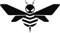 Bumble Bee Autobots Transformers Hummel-Logo, gestanzt, 20,3 cm breit, Schwarz