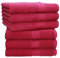 Betz Handtuch 6er Pack Handtücher Set Palermo Größe 50x100 cm 100% Baumwolle - gut trocknend, leichte Qualität - ideal für Sport, Strand, Reisen Farbe Cranberry