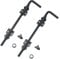 EAI Cane Drop Down Bolt | 12 Inch / 300mm Black Cane Drop Bolt for Gates & Garages - Pack of 2