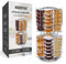 Ksestor Carrousel de rangement pour capsules de cocktail bartésien, peut contenir jusqu'à 48 dosettes bartésiennes, rotation à 360 degrés, support de dosettes bartésien, machine à cocktail