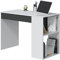 Habitdesign Schreibtisch mit 1 Schublade, Schreibtisch oder Schreibtisch, Modell Masster, Finish in Artik-Weiß und Anthrazit, Maße: 101 cm (Breite) x 73 cm (Höhe) x 50 cm (Tiefe)