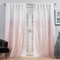 Exclusive Home Crescendo Lot de 2 Rideaux occultants doublés avec languettes cachées 132,1 x 274,3 cm, Rose poudré