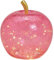 matches21 Apfel mit 30er LED Lichtern & Timer Deko Glasapfel Dekofigur Dekolicht Wohndeko pink/rosa 1 Stk Ø 22 cm