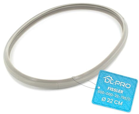 DL-pro Junta de tapa para olla a presión Fissler 600-000-22-795/0 de 22 cm de diámetro Vitaquick Vitavit Premium Vitavit Edition Vitavit Comfort Vitavit Comfort Vitavit Royal Magic Line Blue Point