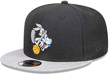 New Era Looney Tunes Bugs Bunny Black Gray 9Fifty Snapback Cap - One-Size