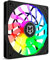 NOX XTREME PRODUCTS Hummer Slim Fan-NXHUMMERSLIMFAN- Ventilador 120mm, ARGB, 13 aspas traslúcidas, diseño silencioso super slim, rodamientos hidráulicos, esquinas soporte goma, Negro
