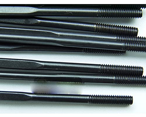 Fahrrad Speichen,Fahrradspeichen 10 stücke Säule Racing Fahrradspeichen Gerade Wohnung Speichen Standard Edelstahl 2,3 mm Breite Kein Mütze Fahrrad sprach (Color : Custom Length)