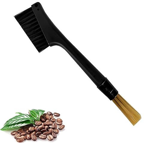 Coffee Machine Cleaning Brush, Detachable Dusting Bar Espresso Machine Grinder Cleaning Brush, Two Head Brush Accessories for Bean Grain Coffee Tool Tabletop Simple Barista Home Kitchen Dual Purpose