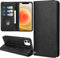 ZYIMOU Cover per iPhone 12 / iPhone 12 Pro, Custodia a Premium Pelle PU Portafoglio Flip Libro Libretto Caso [Protezione Completa] [Slot per Scheda] [Funzione di Supporto], Nero