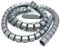 Bambelaa! Kabelschlauch 1,5m 3m Kabelkanal kürzbar Kunststoff Flexible Kabelorganisation 20mm 30mm Durchmesser (Grau, 1,5m x 30mm)