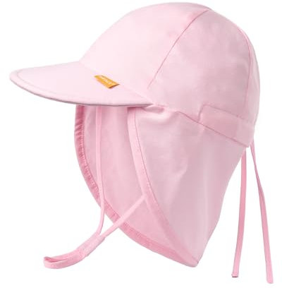 FURTALK Baby Kleinkind Sonnenhut UPF 50+ UV-Schutz Mädchen & Jungen Sommer Kappe Kinder Strand Mütze mit Verstellbarer Kinnriemen und Halsklappen