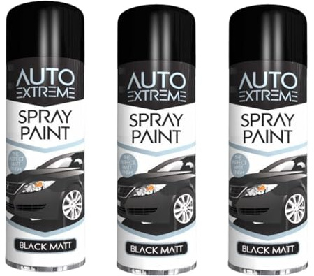 PEBBLE HUG All Purpose Spray Paint, Matt Gloss Aerosol Paint, Ideal and Perfect Finish for Cars, Bikes, Vans, Metal and Wood, Quick Drying, 250ml (3 Pcs)