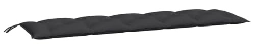 vidaXL Gartenbank-Auflage Schwarz 180x50x7 cm Oxford-Gewebe