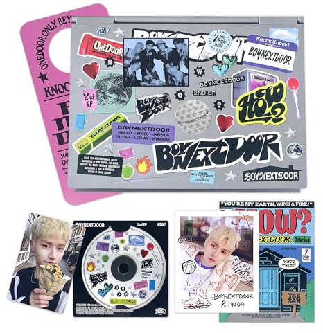 BOYNEXTDOOR - 2nd EP [HOW?] (Sticker Ver.) Sticker Book R + Polaroid + Photocard + Door Hanger + 3 Extra Photocards