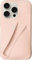HABETI Lip Gloss Phone Case for iPhone 13 14 15 Pro Max - Liquid Silicone with Lip Gloss Lipstick Clip and Mobile Phone Lanyard Spacer - Pink