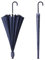 Honey & Thyme Sturmfester Regenschirm mit integrierter Hülle – 16 Rippen, 120 cm Durchmesser, 88 cm Höhe, 460 g, 190T Pongee Stoff, Fiberglas-Rahmen, Stahl-Stiel (Deep Blue)