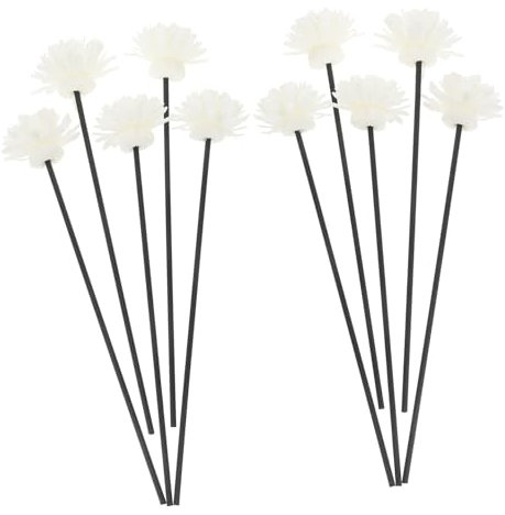 OUNONA 10piezas Varillas Difusoras Aromaterapia Flores Artificiales Palitos Ambientadores para Cocina Dormitorio Sala Liberan Fragancia Aceites Esenciales Material Duradero y Elegante