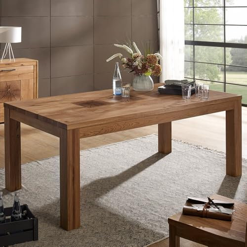 Lomadox Esszimmer Tisch Esstisch 160x90cm, Wildeiche massiv geölt