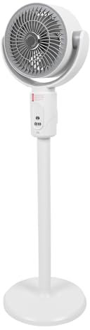 Haofy Adjustable Height Standing Fan with Remote Control, Quiet 4 Wind Speed 8h Timer Air Circulating Floor Desk Oscillating Fan, Ideal Cooling for Bedroom, Office, Living Room