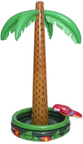 Lnhgh Glacière Palmier Gonflable | Glacière Palmier | Décor de fête à thème hawaïen Tropical pour la fête de la Piscine Summer BBQ Party