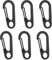 Karabinerhaken 6 Stück Mini Karabiner Mini Schlüsselanhänger Aluminium Karabinerhaken Schnellspanner Karabiner Klein Schlüsselanhänger für Schlüssel Rucksack Camping Reisen