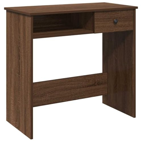 vidaXL Schreibtisch Braun Eichen-Optik 80x40x75 cm Holzwerkstoff
