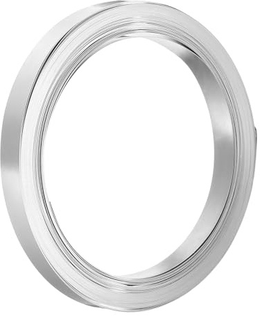 sourcing map Pure Nickel Strip 0.2 x 8mm 32.8ft 99.6% Nickel Solid Pure Nickel Strips for Lithium Battery Packs Car Nickel Solder Tap for Cell Battery Pack Spot Welding and Soldering