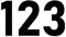 Pack of 5 Simple Font Wheelie Bin Stickers Small - Number Waterproof Decal - Custom Wheelie Bin Numbers Stickers/Recycling Box/House/Door (5cm/2 Tall - 5 Pack)