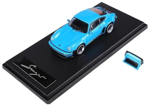 YRXIAO Modellbausatz Auto 1:64 Für Porsche Singer 930 Turbo Studie Legierung Modell Auto Sammeln Modell Autos Home Dekoration Display Hobby Modell Für Wohndekorationen(Blue)