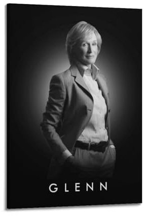 YEBGKRNR Glenn Close Schauspieler-Poster, dekoratives Gemälde, Leinwand, Wandposter und Kunstdruck, moderne Familienschlafzimmer-Dekoration, Poster, 20 x 30 cm
