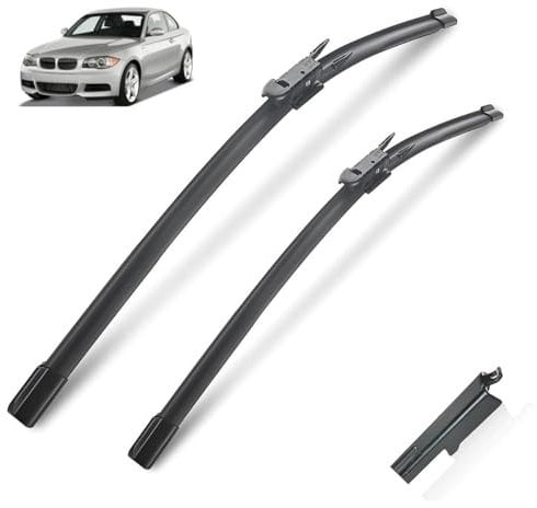 Wiper Front Wiper Blades Compatible with BMW 1 Series E81 E82 E87 E88 2004-2011 Windshield Windscreen Window Car Rain Brushes
