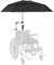 Parapluie de chaise avec casse-plume réglable Plume/protection UV parapluie de fauteuil roulant 40, 9 Parasol à double face étendue pour la poussette Pram Bike Beach Chaies Bleacher