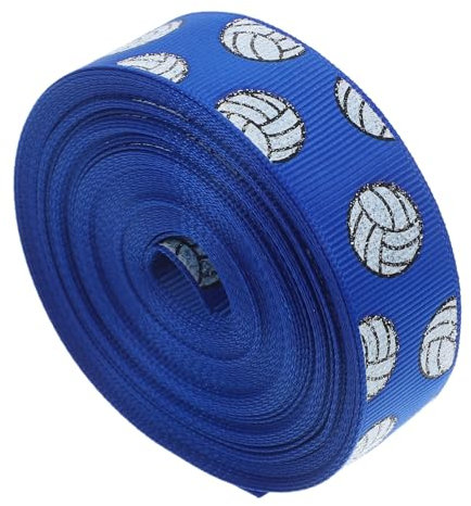 HOMSFOU Volleyball Dekorationsband Yards Glitzer Sportthemen-ribbon Für Teamfeiern Bastelprojekte Und Volleyball-dekorationen