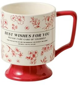 Tazas creativas de cerámica, café vintage para parejas, tazas altas