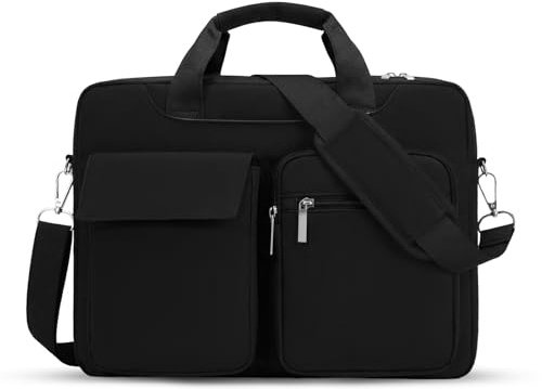 Ecofocet Bolsa para Portátil 15-16,1 Pulgadas, Maletín para Portátil, Maletín de Profesora, Bolso de Oficina, Bolsa de Mensajero de Hombre, Impermeable Bolso de Unisex Adulto para Oficina Trabajo