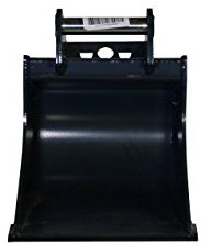 Terrablade ST- Kabellöffel 400mm breit bis 2.2t mit Schnellwechselaufnahme MS01, Schneidleiste aus Hardox/Baggerschaufel, Baggerlöffel