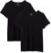 Amazon Essentials Women's Regular-Fit Short-Sleeve Crewneck T-Shirt, Pack of 2, Black, L