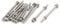 Sourcingmap M3x50mm 304 Stainless Steel Phillips Pan Head Bolt Screw Nut w Washer 12 Sets