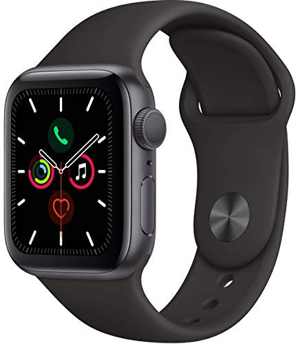Apple Watch Series 4 (GPS, 40mm) - Space Gray Aluminum Case with Black Sport Band (Renewed)