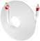 Flat HDMI Cable Postta 50 Feet Flat HDMI 2.0 Cord Support 4K, Ultra HD, 3D, 2160p, 1080p, Ethernet and Audio Return-White-Red