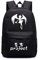 WANHONGYUE Touhou Project Leuchtend Anime Cosplay Rucksack Casual Daypack Tagesausflug Reisetasche Schwarz /1