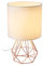 VONLUCE Nachttischlampe Schreibtischlampe Stehlampe Vintage Tischlampe Tischleuchte Nachtlicht Warmweiß Lampenschirm & Metallbasis E27 Fassung für Schlafzimmer Schlafsaal(Rosa)