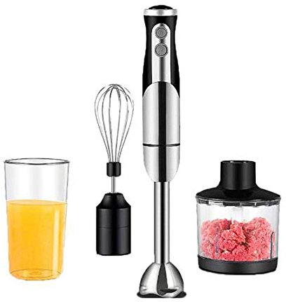 XIXIDIAN Multi-Purpose Hand Blender,5-in-12-Speed Stick Blender 600ml Container,Egg Whisk,fruit juice, mix, make milk shake,