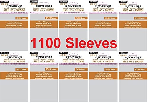 Sleeve Kings Magnum 7 Wonders Kartenhüllen 65 x 100 mm (10x110er Pack, 1100 Hüllen)