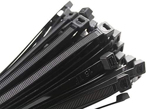 CRINSTON - Brides de câble 250 x 4,8 mm / Pack 100 - Résistant aux UV - Résistance minimale à la traction 220 N / 22,4 kg