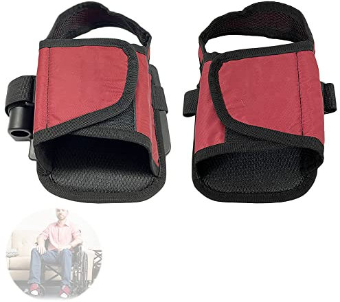 Fußgurte im rollstuhl, ältere menschen und menschen mit behinderungen - rollerträger, sitzhaltung, schuhe in position, fußstützen, schutzhaltung, 2 Stück