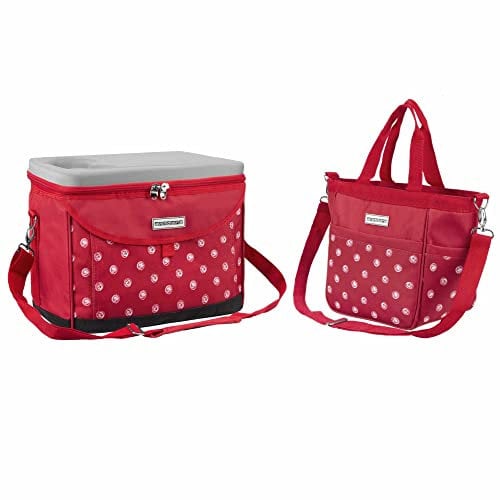anndora Kühltasche Promo Set rot weiß gepunktet