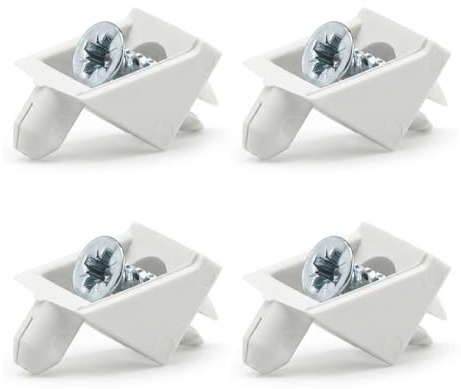 Reservdel för IKEA #101558 PAX BILLY KOMPLEMENT skåp hyllhållare golvstöd (vit) (4 st)